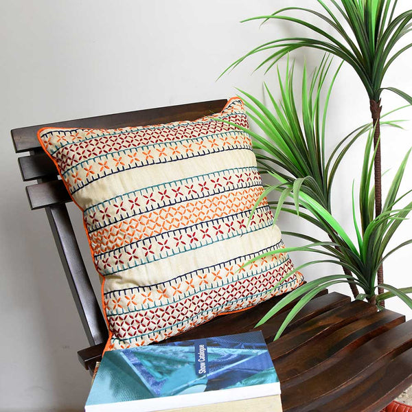 Sadyaska Abstract Silk Dupion 16x16 Drawing Room Outdoor Cushion Case… 1 Pcs Cushion Cover