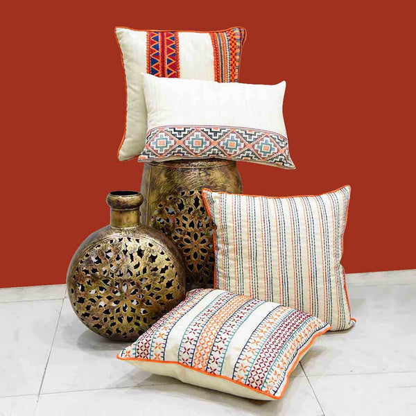 Sadyaska Abstract Silk Dupion 16x16 Drawing Room Outdoor Cushion Case… 1 Pcs Cushion Cover