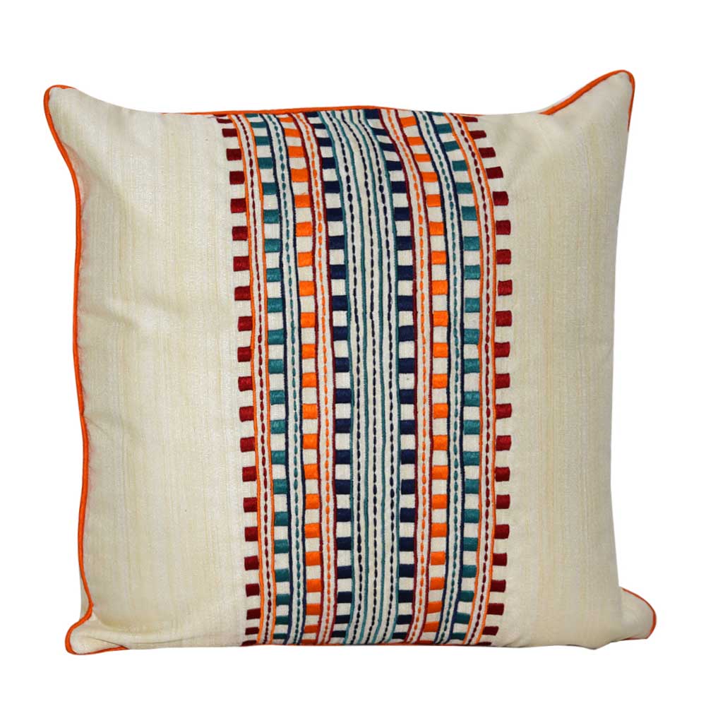 Sadyaska Designer Custom Outdoor Embroidered Cushion Case 16x16… 1 Pcs Cushion Cover