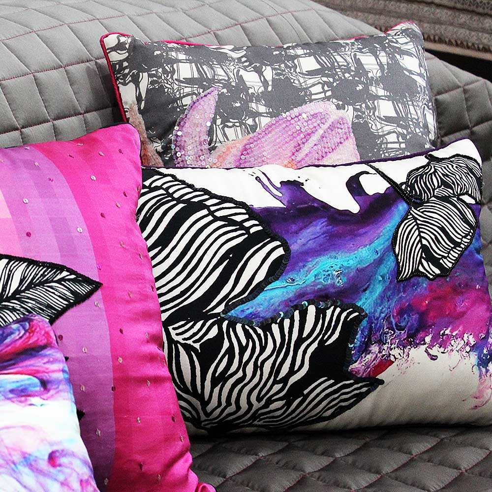 Sadyaska Floral 12" X 18" Digital Printed Cushion Pillow Case 1 Pcs Cushion Cover