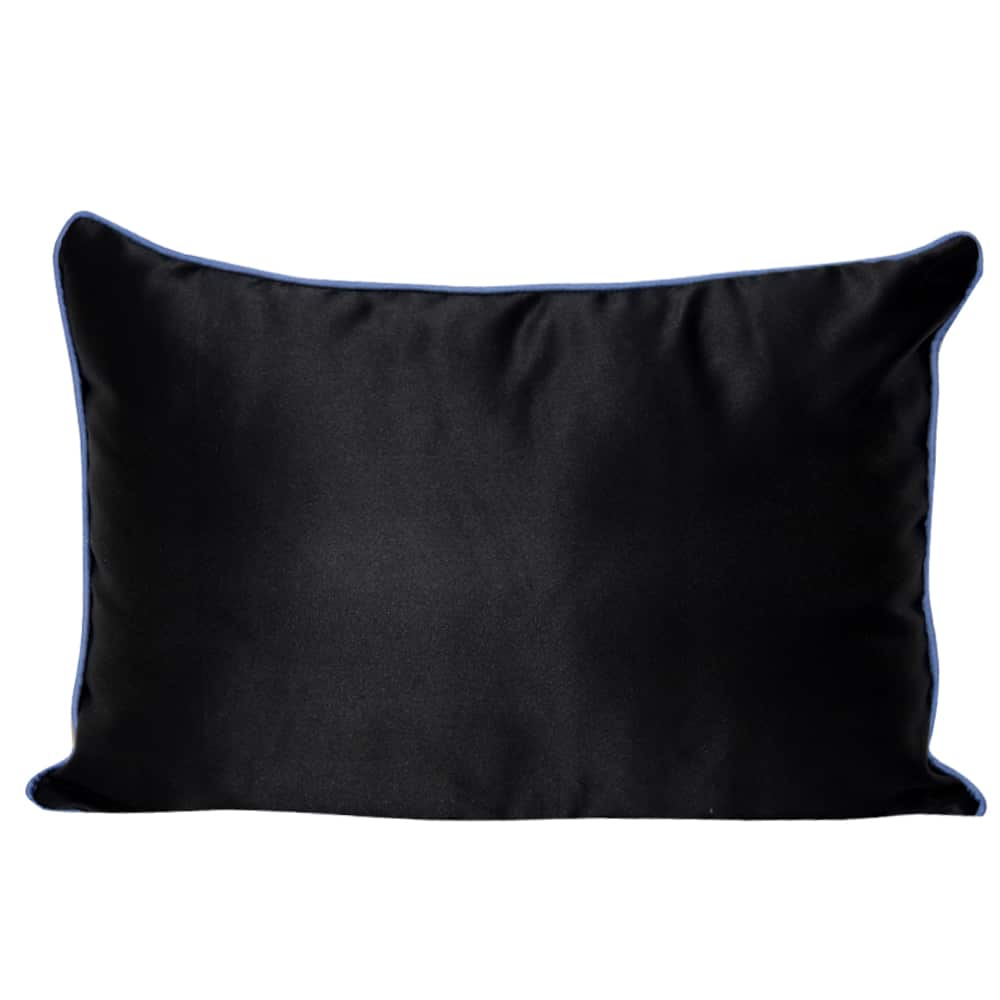 Sadyaska Digital Floral Cushion Case 12" X 18" Blue Made of Exceptional Quality Polyester Digital Printed … 1 Pcs Cushion Cover