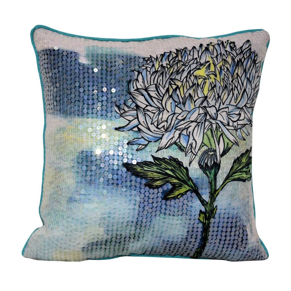 Sadyaska Floral Digital Print Polyester Car Sofa 16" X 16" Home Colorful Floral Pattern Cushion Pillow Case… 1 Pcs Cushion Cover