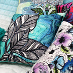 Sadyaska Digital Printed Floral Polyester Home Decor Cushions & 16" X 16"… 1 Pcs Cushion Cover