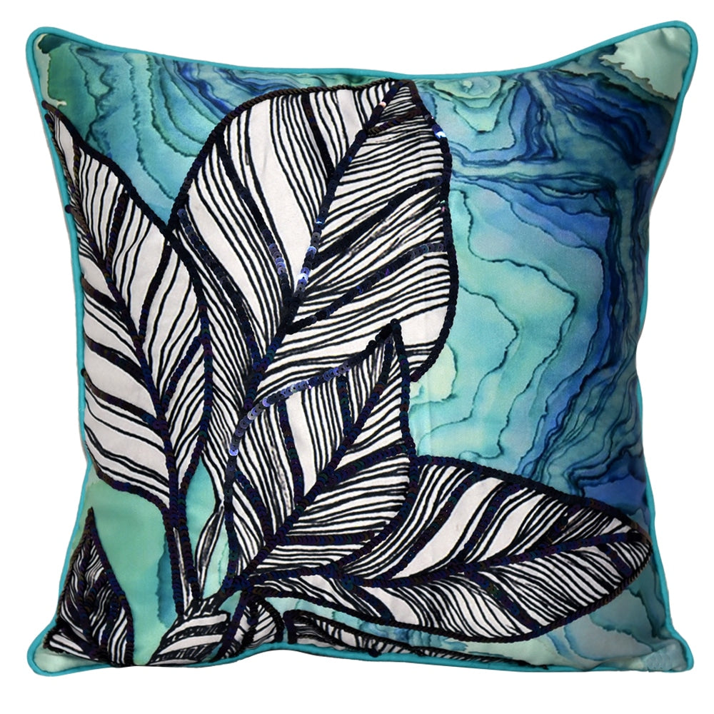 Sadyaska Digital Printed Floral Polyester Home Decor Cushions & 16" X 16"… 1 Pcs Cushion Cover