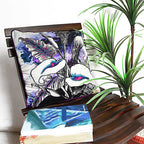 Sadyaska Beautiful Multi Color Floral Digital Printed Polyester 16" X 16" Living Room, Bedroom, Patio Floral Printed … 1 Pcs Cushion Cover