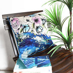 Sadyaska Cherry Blossom Hand Embroidered Polyester Flower Print 16" X 16"… 1 Pcs Cushion Cover