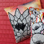 Sadyaska Home Decor Floral Digital Print 16" X 16" Decorative Floral Printed Cushion Pillow Case… 1 Pcs Cushion Cover