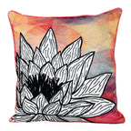 Sadyaska Home Decor Floral Digital Print 16" X 16" Decorative Floral Printed Cushion Pillow Case… 1 Pcs Cushion Cover