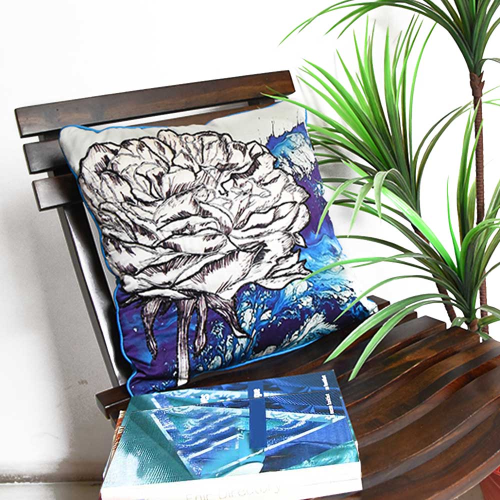 Sadyaska Grerberas Digital Printed Polyester 16" X 16" Car Sofa Chair Floral Printed … 1 Pcs Cushion Cover
