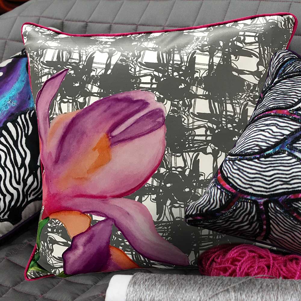 Sadyaska Hand Painted Flower Print Glory of Snow Printed 16" X 16" Patio Garden Outdoor Living Room Floral … 1 Pcs Cushion Cover