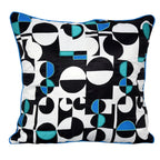 Sadyaska Geometric Digital Printed Designer Black and White Home Decor Digital Pillow Cushion Case 16" X 16"… 1 Pcs Cushion Cover
