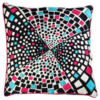 Sadyaska Geometric Pattern Starry Digital Printed Exceptional Quality with Polyester Black & White Color Use for Sofa Car Chair Living Room Dining Room Bed Room 16" X 16" 1 Pcs Cushion Cover