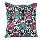 Sadyaska Decorative Abstract Design Cushion Digital Print Poly Personalized Case Pillow Cover Black and White 16" X 16"… 1 Pcs Cushion Cover