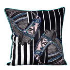 Sadyaska Animal Print Horse Print Digital Printed Best for Kid's Room Multi Colored 16" X 16"… 1 Pcs Cushion Cover