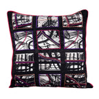 Sadyaska Stylish Abstract Gaston Printed Case Embroidered Sofa Living Room, Dinning Room Digital Pillow Case Black and White 16" X 16"… 1 Pcs Cushion