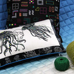 Sadyaska Hand Sketched Jelly Fish Digital Print 12 X 18(Inch) 1 Pcs Cushion Cover