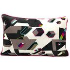 Sadyaska Geometric Pascal Digital Printed Pattern Multi Color Cushion Case Ideal for Kid's Room Decoration 12" X 18"… 1 Pcs Cushion Cover