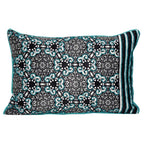 Sadyaska Burg Pattern Multi Color Abstract Pattern Cushion Case Digital Printed 12" X 18"… 1 Pcs Cushion Cover