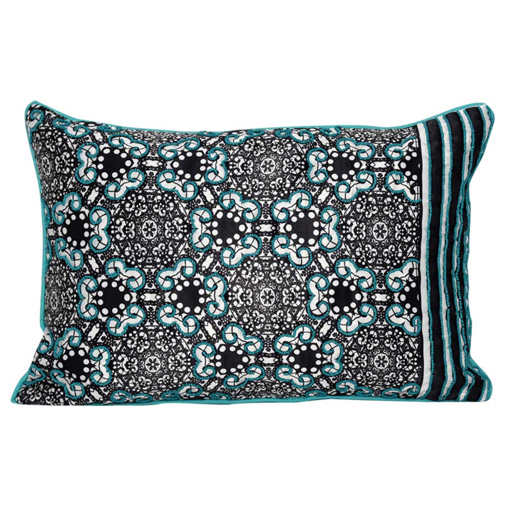Sadyaska Burg Pattern Multi Color Abstract Pattern Cushion Case Digital Printed 12" X 18"… 1 Pcs Cushion Cover