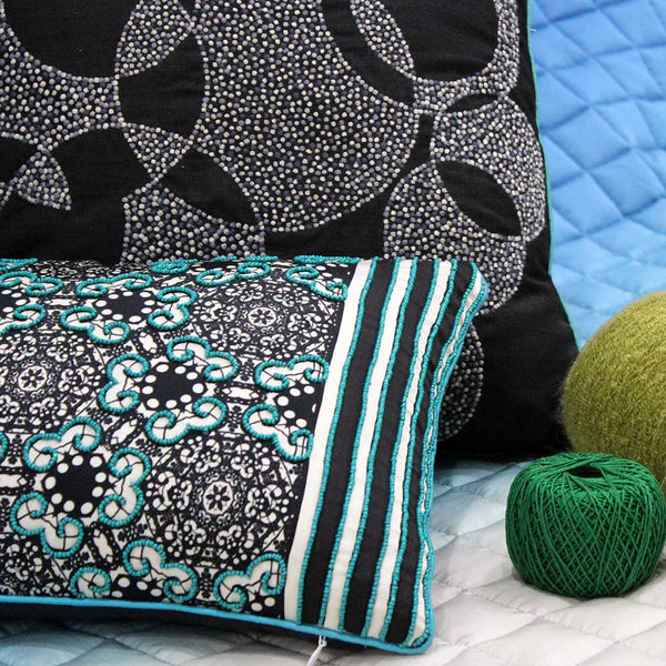 Sadyaska Burg Pattern Multi Color Abstract Pattern Cushion Case Digital Printed 12