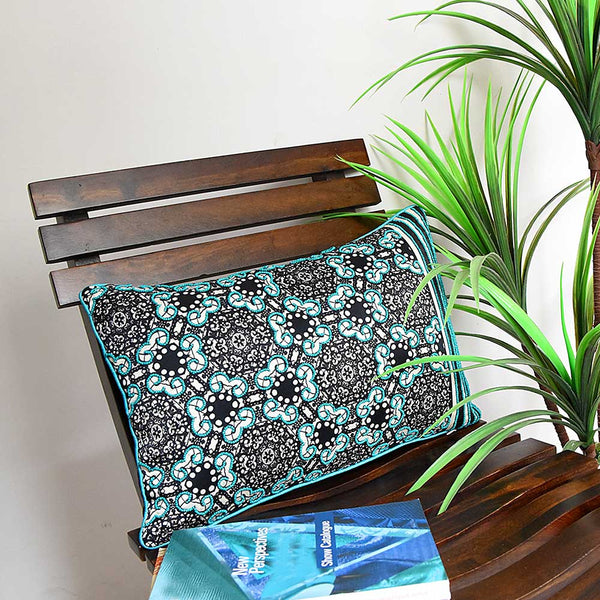 Sadyaska Burg Pattern Multi Color Abstract Pattern Cushion Case Digital Printed 12