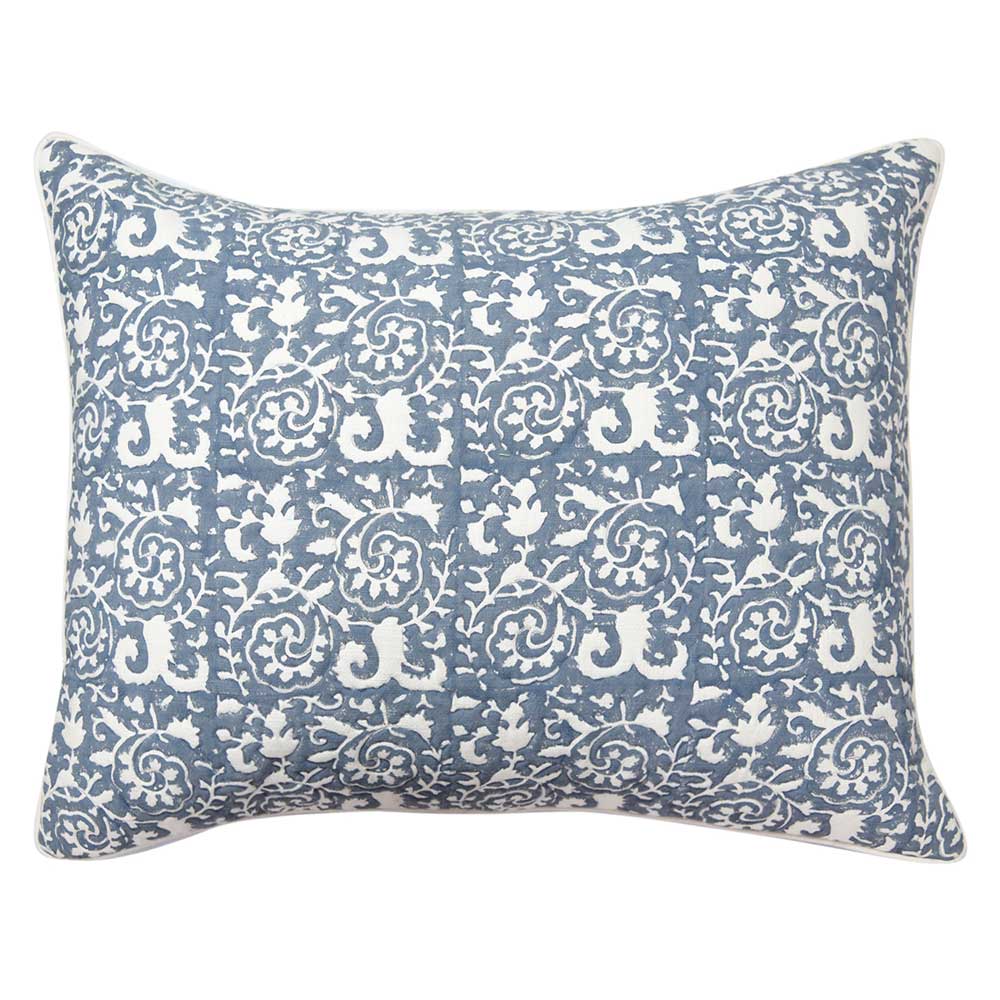 Sadyaska Traditional Hand Block Printed 20" X 26" Drawing Room, Living Room, Garden, Patio Floral Cushion Pillow Cover… 1 Pcs Cushion Cover