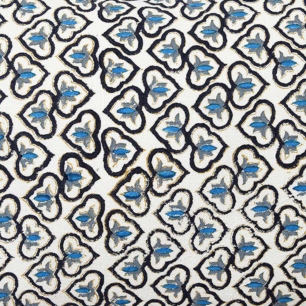 Sadyaska Traditional Hand Block Printed 12" X 16" Drawing Room, Living Room, Garden, Patio Floral Cushion Pillow Cover… 1 Pcs Cushion Cover