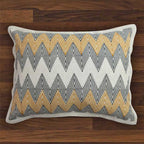 Sadyaska Block Printed Drawing Room, Sofa, Car, Patio, Printed Flax Cotton 17"x27"… 1 Pcs Cushion Cover