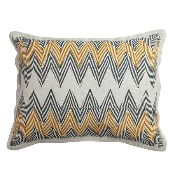 Sadyaska Saumay Collection - Traditional Hand Block Printed Set (Set of 7) 1 Pcs Cushion Cover