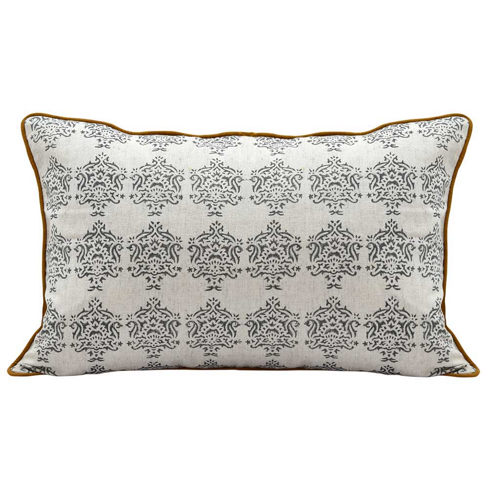 Sadyaska Saumay Collection - Traditional Hand Block Printed Set (Set of 7) 1 Pcs Cushion Cover