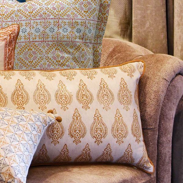 Sadyaska Hand Block Printed 13x20 Car, Chair, Living Room, Patio Decorative Designer Cotton … 1 Pcs Cushion Cover