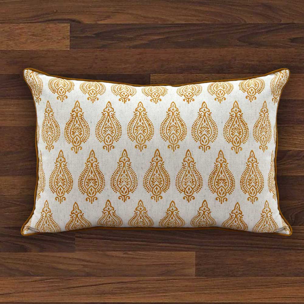 Sadyaska Hand Block Printed 13x20 Car, Chair, Living Room, Patio Decorative Designer Cotton … 1 Pcs Cushion Cover