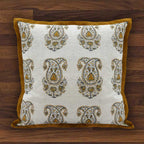 Sadyaska Wooden Block Print For Living Room, Patio, Garden, Sofa Rajasthani Cushion Cases 16x16… 1 Pcs Cushion Cover