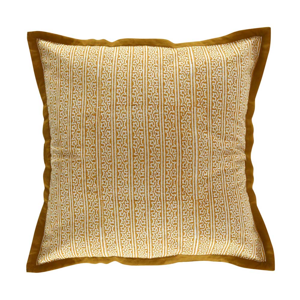 Sadyaska Saumay Collection - Traditional Hand Block Printed Set (Set of 7) 1 Pcs Cushion Cover