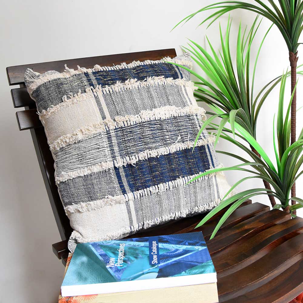 Sadyaska Blue Moon Hand Woven s 16x16 Living Room, Dining Room, Car, Sofa Hand Weaving Cushion Cases 1 Pcs Cushion Cover