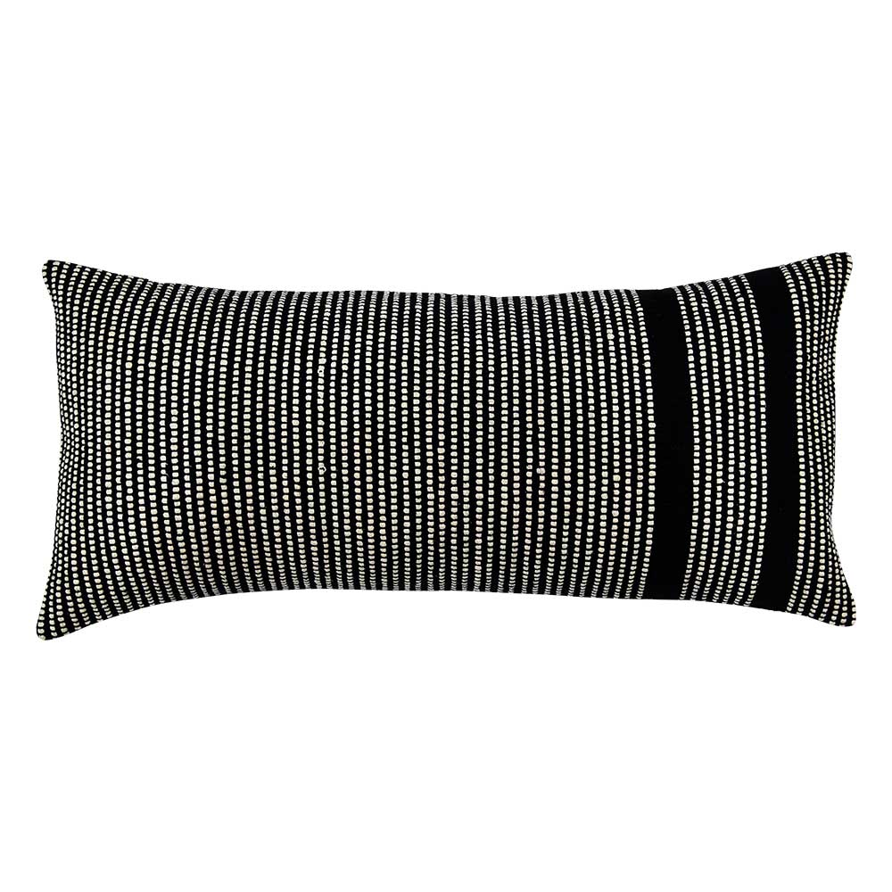 Sadyaska Hand Woven Bold Striped Home Décor Sofa Woven Casement Cushion Case 12x24 1 Pcs Cushion Cover