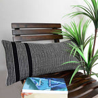 Sadyaska Hand Woven Bold Striped Home Décor Sofa Woven Casement Cushion Case 12x24 1 Pcs Cushion Cover