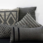 Sadyaska Hand Woven Bold Striped Home Décor Sofa Woven Casement Cushion Case 12x24 1 Pcs Cushion Cover