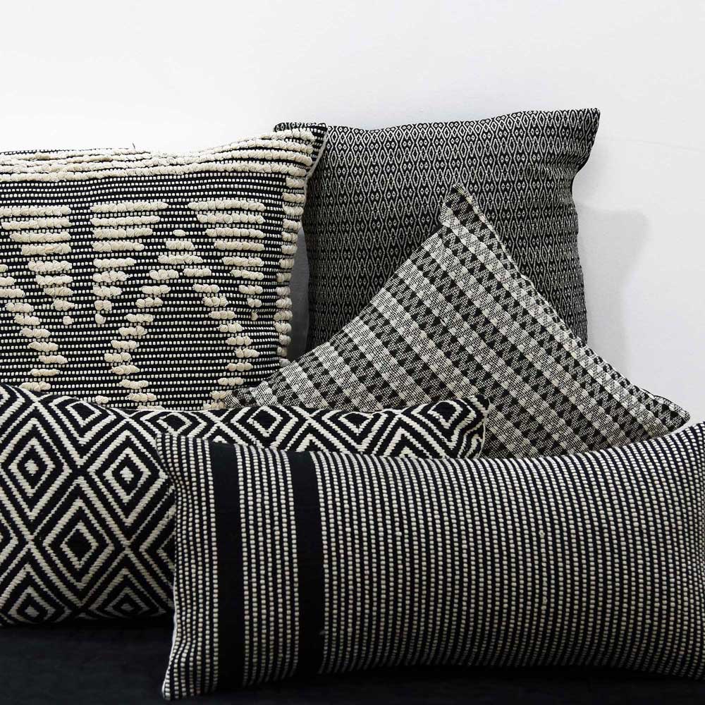 Sadyaska Hand Woven Bold Striped Home Décor Sofa Woven Casement Cushion Case 12x24 1 Pcs Cushion Cover