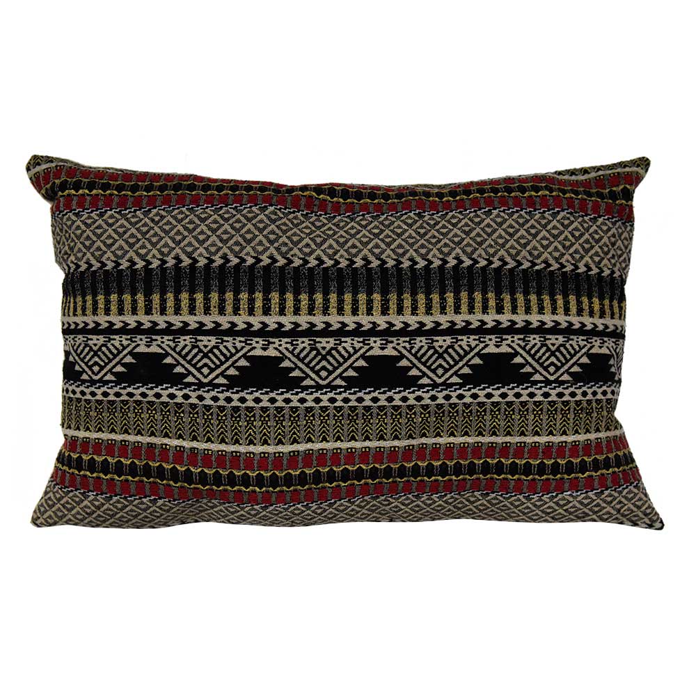 Sadyaska Designer Folk Geo Woven Sofa Chair Patio Decorative with Zipper Closer 13x20… 1 Pcs Cushion Cover