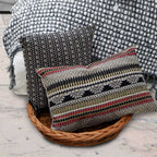 Sadyaska Designer Folk Geo Woven Sofa Chair Patio Decorative with Zipper Closer 13x20… 1 Pcs Cushion Cover