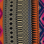 Sadyaska Powerloom Aztec Decorative Hand Woven 16" X 16" Home Decor Chair Bed Car Sofa Patio Office Multi Colored Cushion Case with Zipper Closer Set of 2… 1 Pcs Cushion Cover