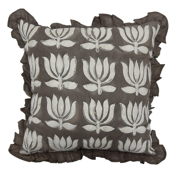 Sadyaska Dabu Hand Block Printed Cotton Print 16x16 1 Pcs Cushion Cover