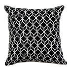Sadyaska Black & White Parallel-Piped Cuboid (16"X16") Cube Geometric Pattern s… 1 Pcs Cushion Cover