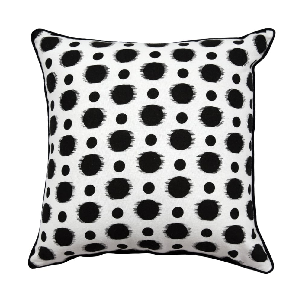 Sadyaska Black & White Screen Printed 16x16 Geometric Cotton … 1 Pcs Cushion Cover