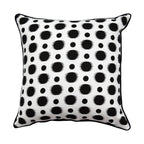 Sadyaska Black & White Screen Printed 16x16 Geometric Cotton … 1 Pcs Cushion Cover