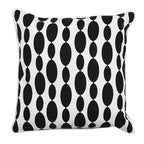Sadyaska Black & White Geometric 16x16 Designer Cushion Cases for Drawing Room, Bedroom, Outdoor, Patio, Office… 1 Pcs Cushion Cover