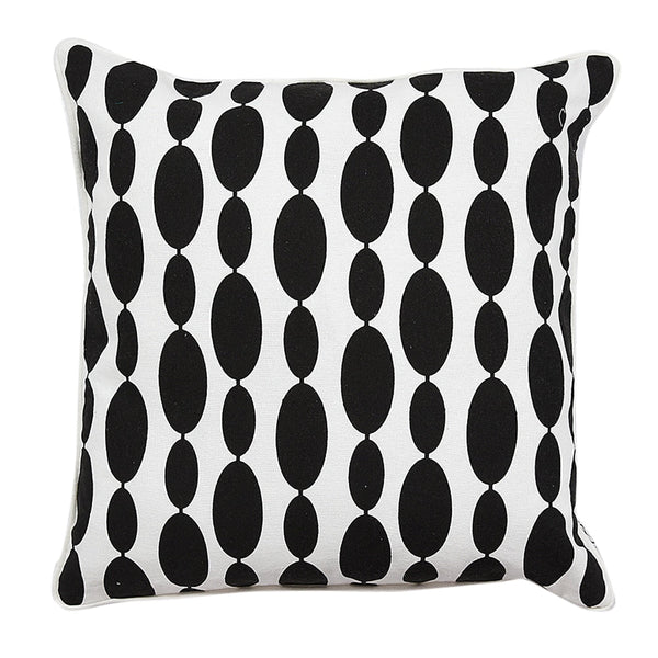 Sadyaska Black & White Geometric 16x16 Designer Cushion Cases for Drawing Room, Bedroom, Outdoor, Patio, Office… 1 Pcs Cushion Cover