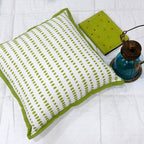 Sadyaska Splash Dotted Lime Green 16"X16" Geometric Pattern Cotton Cushion Pillow Case… 1 Pcs Cushion Cover