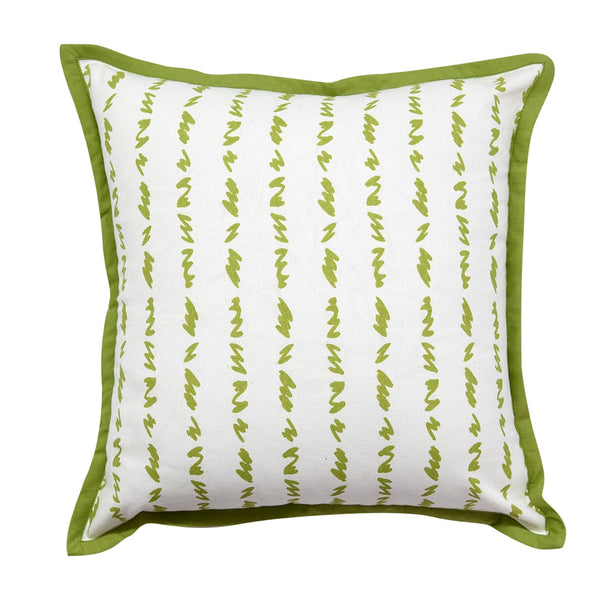 Sadyaska Twirled Line Green 1 Pcs Cushion Cover